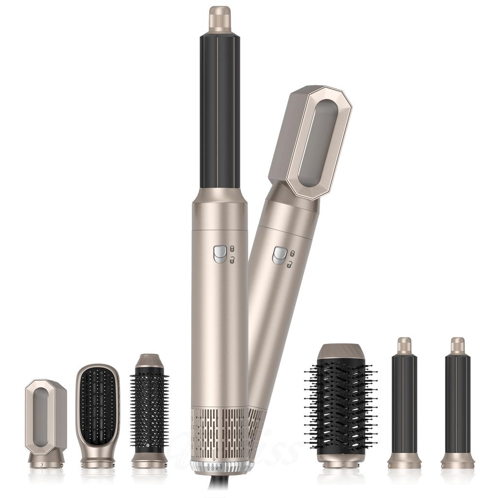 Hair Dryer Brush6 In 1 Hair Dryer Air Brush Styler Comb One Step Electric Hair Dryer Blowing Hair Dryer Automatic Curling Rod