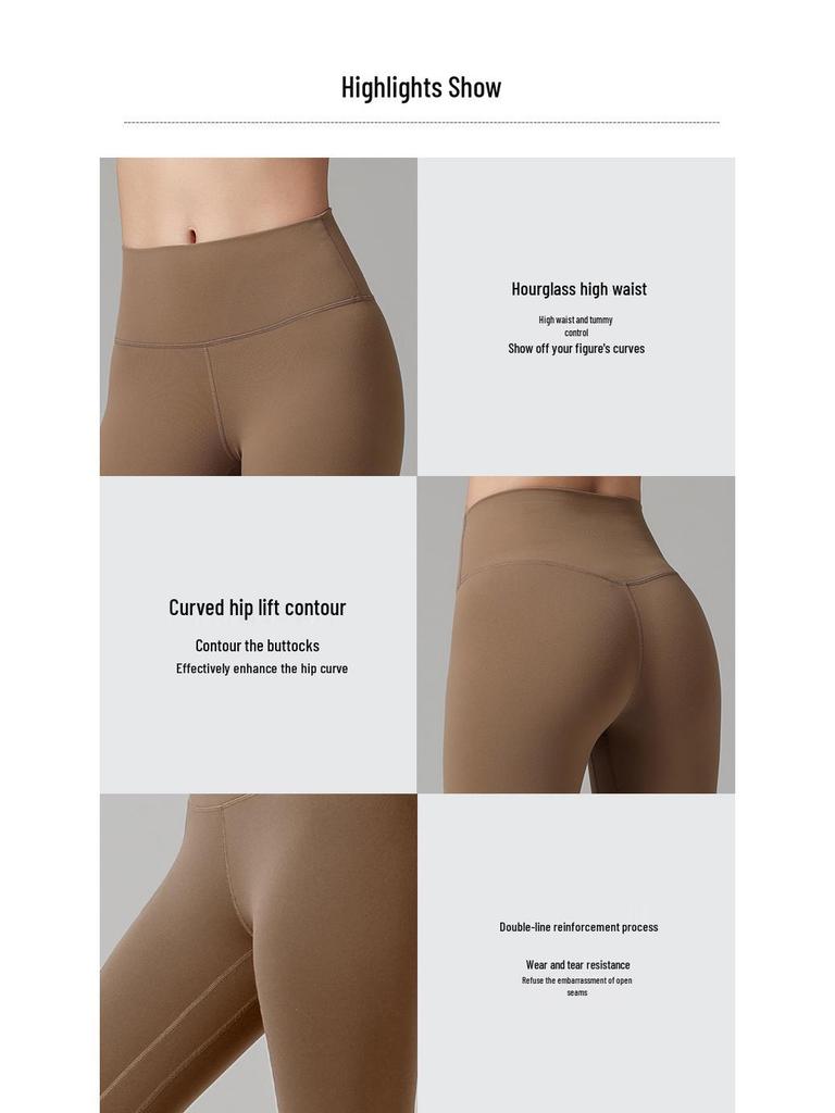 Women's Fleece-Lined High-Waist Yoga Pants - Warm, Soft, Hip-Lifting Fitness Leggings for Autumn/Winter.