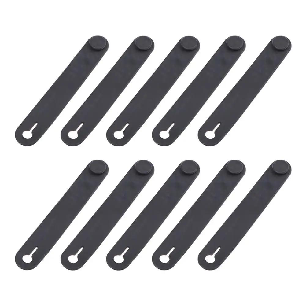 10pcs Motorcycle Rubber Cable Ties Electric Vehicle Binding Handle Fixed Direction Wiring Tape Line Harness Arrangement Hub M7a2