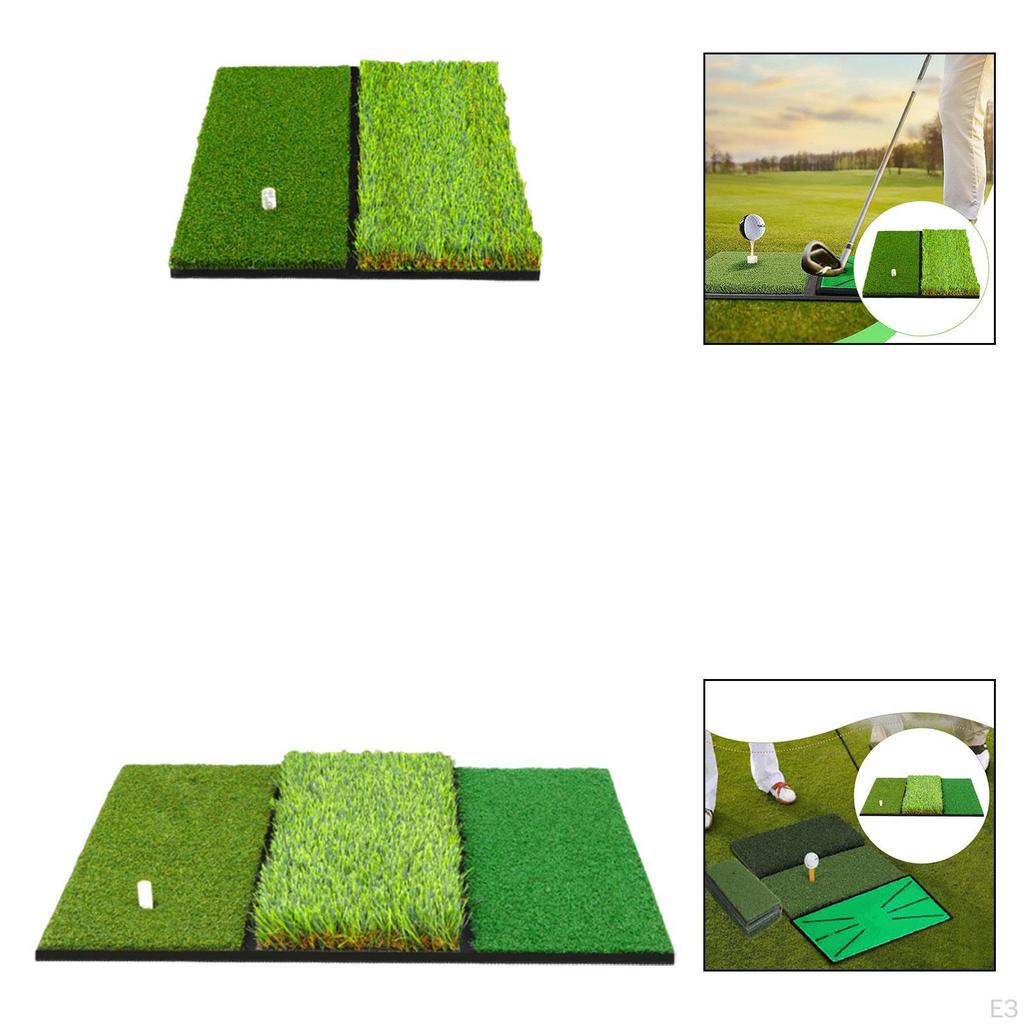 Golf Hitting Mat Green Foldable Driving Range Pad Improve Skills Equipment Backyard Games