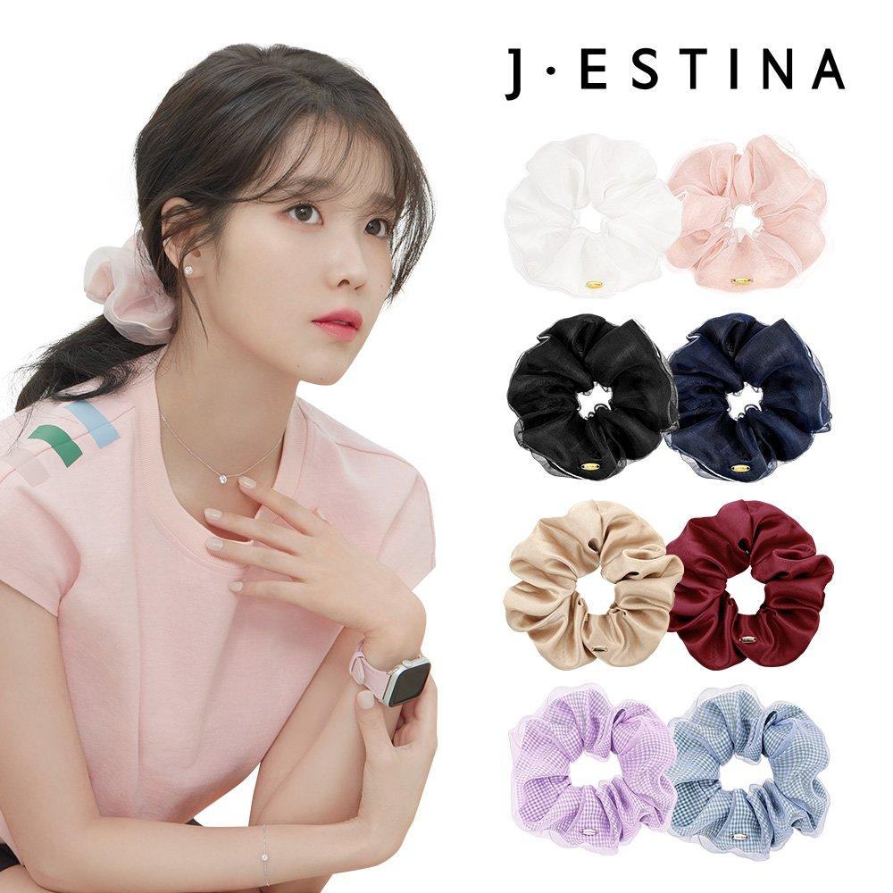 

Выберите из 12 популярных скранчи/резинок для волос 03. Deep Black