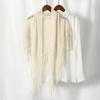 Women Knitted Cotton Tassels Shawl Triangle Scarf Woman Soft High Quality Wraps Travel Cape Femme Hollow Fashion Scarves
