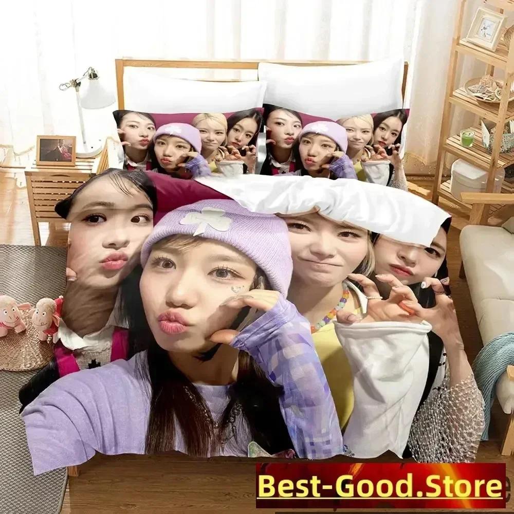 KPOP FIFTY FIFTY Merch Cupid Album Bedding Set Duvet Cover Sheet Printed Pillowcase Bed Full Queen King Size Comforter Bedroom