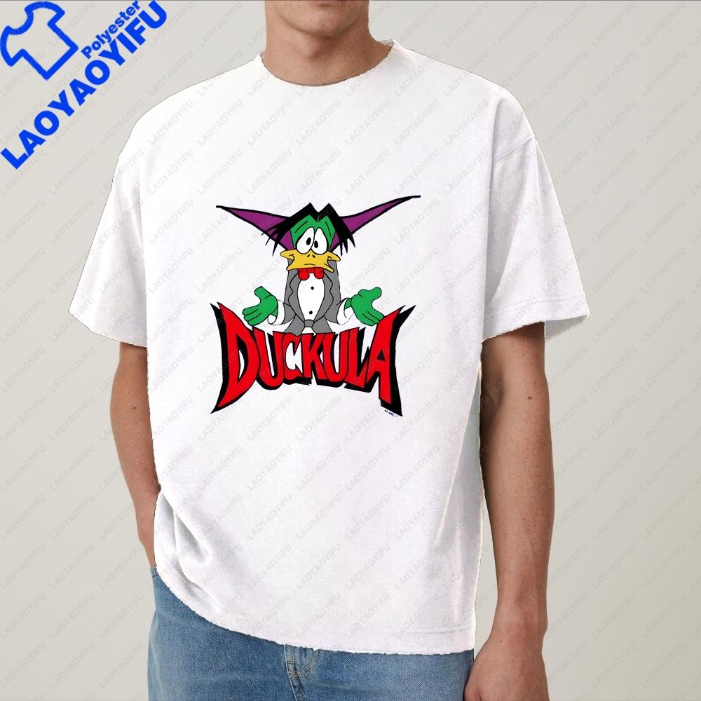 Interessant Graaf Duckula Uniek Klassiek Top Trend Korte Mouw Unisex en Vrouwen Unisex Universeel Patroon T-shirt