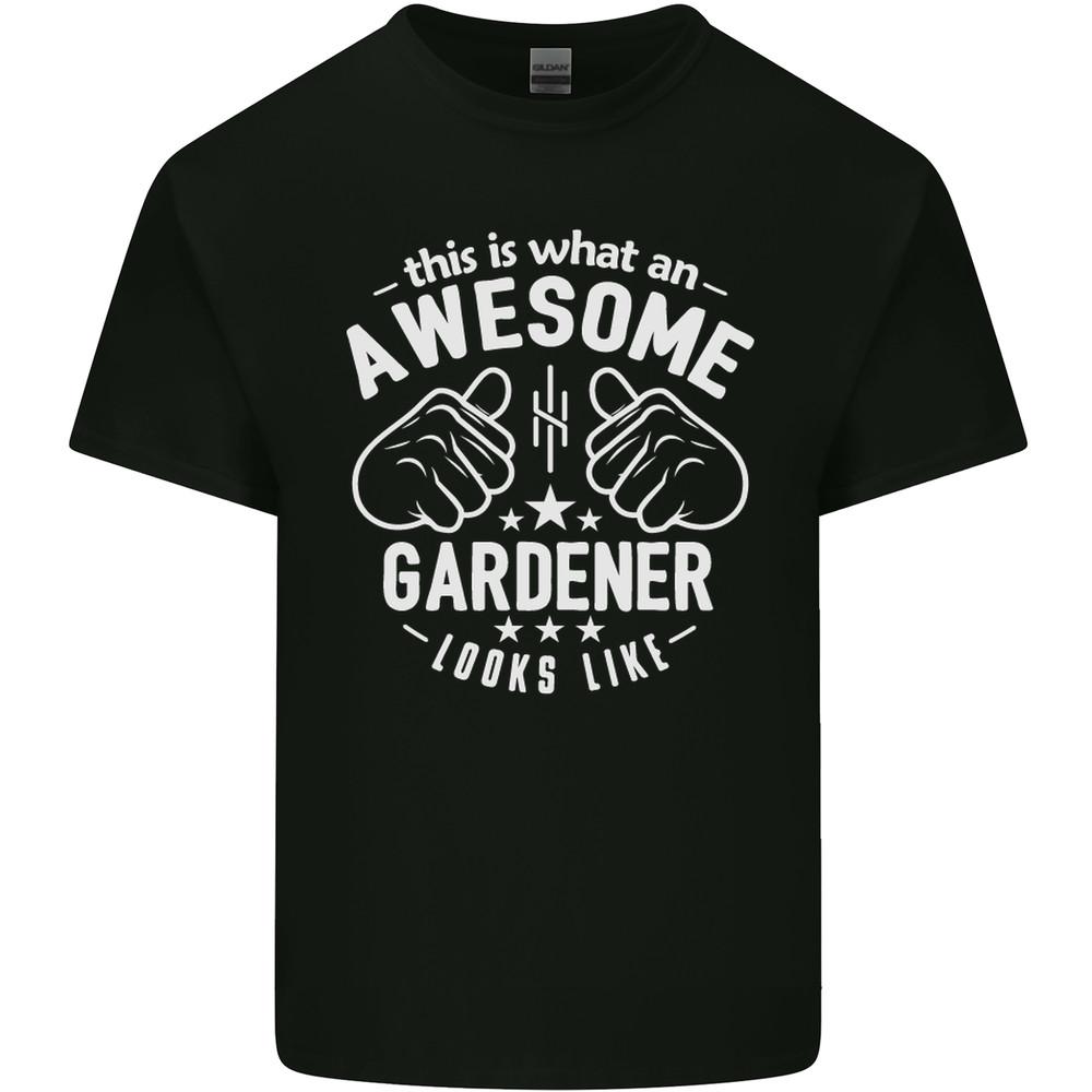 This Is What an Awesome Gardener Looks Like Mens Light Cotton T-Shirt Unisex T-Shirt M