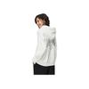 Li Ning Sports Lifestyle Series Casual Hooded Pullover Letter Print Long Sleeve Sweatshirt Women Sweatshirt Off-White AWDT908-4