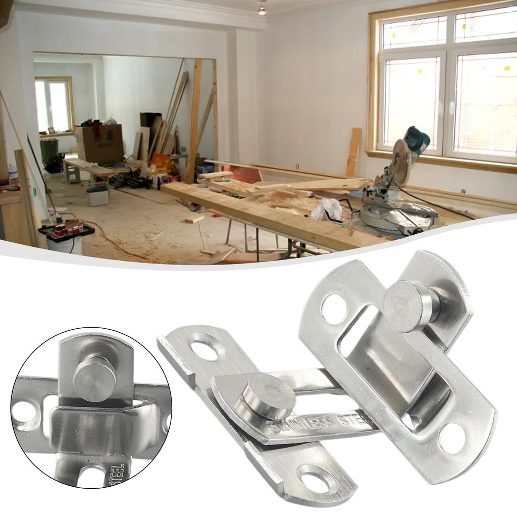 Door Bolt Hasp Sliding Lock Stainless Steel 3 Inch