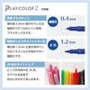 Tombow Water-based Signature Pen 36 Colors (Thick & Thin Twin Type) Color Pen Play Color 2 GCB-013