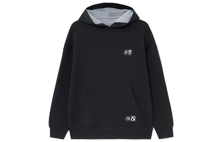 Свитшот Li Ning Sports Trendy Collection Унисекс Черно-серый AWDS087-5 S