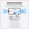 Apple AirPods 4 Auricolari Wireless Bluetooth 5.3 EQ Adattivo Isolamento Vocale Doppio Microfono Riproduzione Lunga 30H Pop-up Automatico Auricolari Sportivi Mini