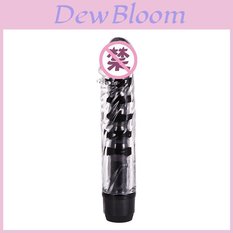 Jelly Crystal Silicone Vibrator Dildo Sex Toy 7 Inch Vibrator Massager Electric