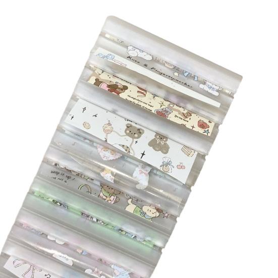 

Nail Art Transfer Foil Storage Box with 10 Compartments Plastic Nail Foil Rolls Decals Organizer Case DIY Salon Dust-Proof Manicure Art Foil Box A