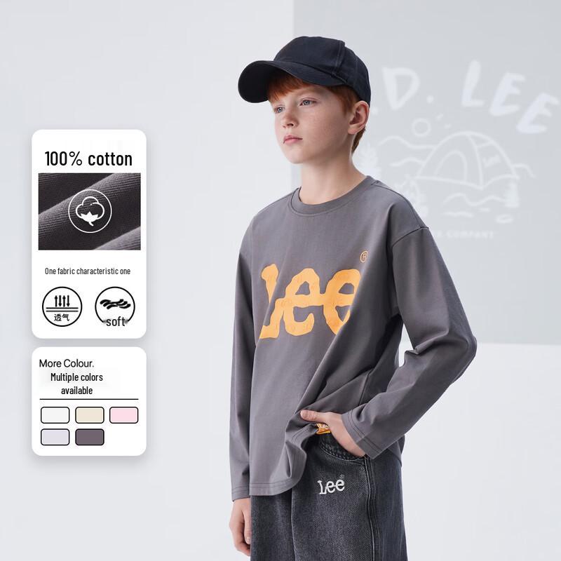 LeeKids Kids  Fashion Retro Cotton Long-Sleeve T-Shirt 160