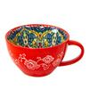 Bohemian Ceramic Breakfast Cup High Appearance Level Oatmeal Cup Large Capacity Water Cup Microwavable Milk Coffee Cup