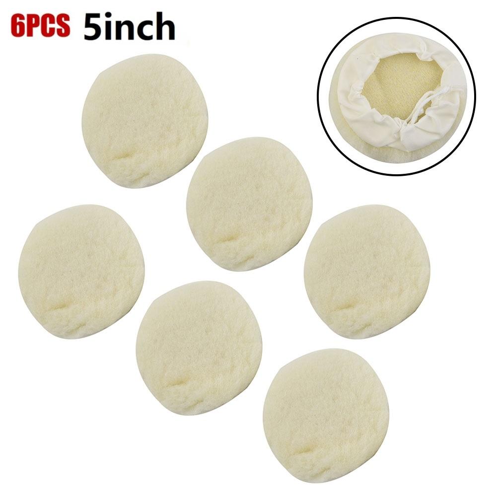 Set Buffing Pads Car Marine Automotive Polishing Washable Polisher 5inch Accessories Bonnet Buffing Wheel Pad Useful