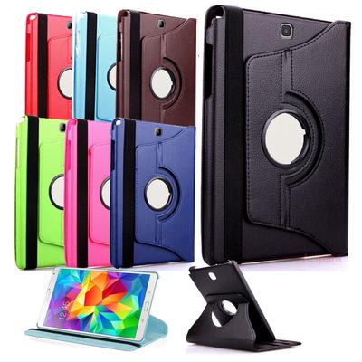 360 Rotation Case for Samsung Galaxy Tab S 8.4 T700 T705 Case 360 Smart PU Leather Cover for Samsung T700 T705 Case Flip