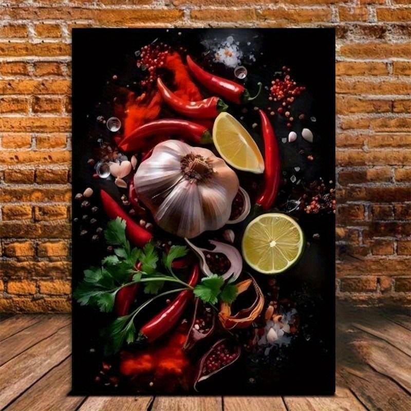 Retro Metal Tin Sign Spices Kitchen Bar Cafe Restaurant Wall Art Decor