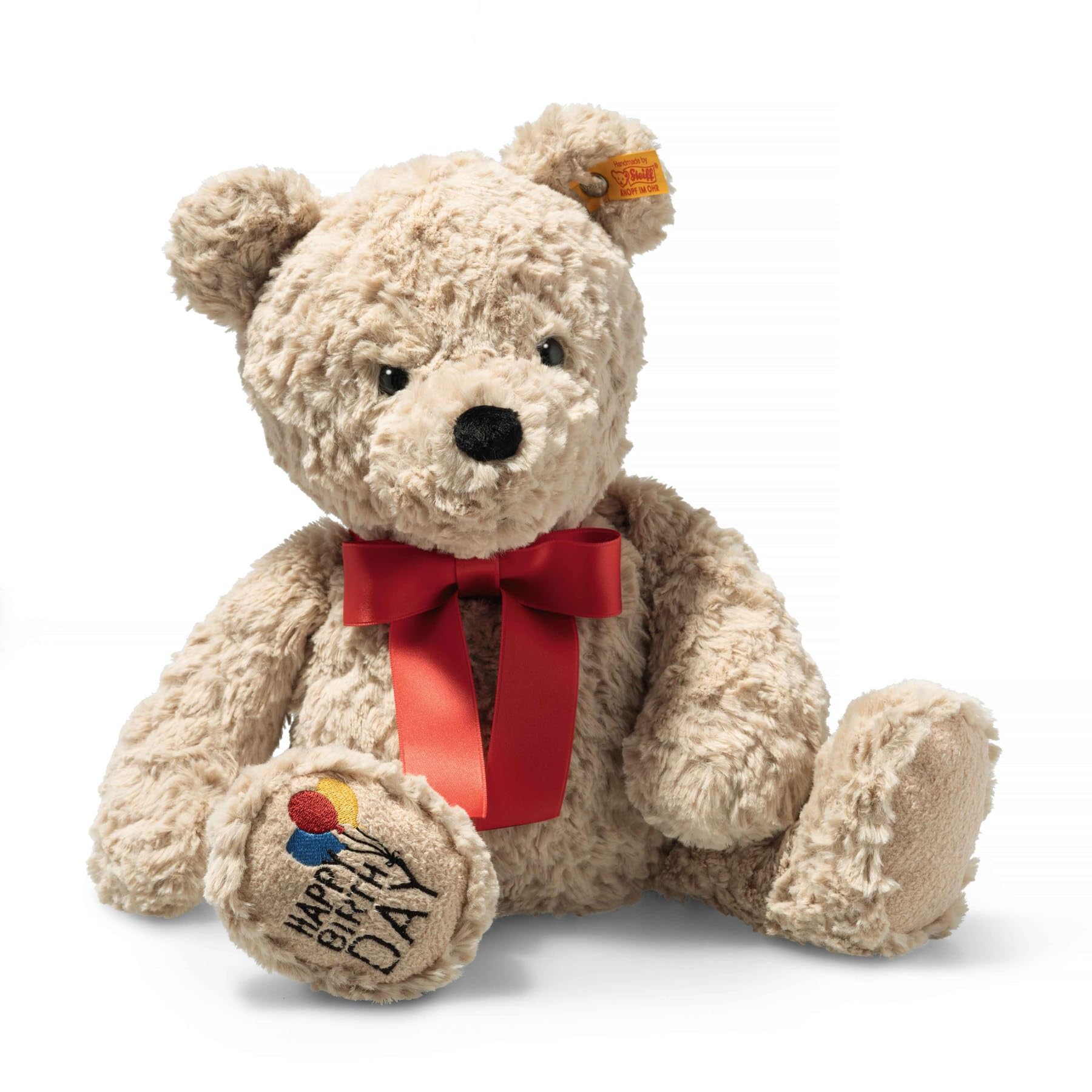 

Steiff Jimmy Happy Birthday Teddy 35cm Bear, бежевий