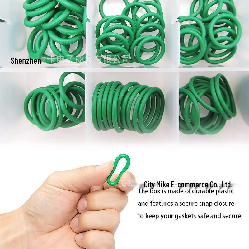 Green Nitrile O-ring for Car AC Compressors - High Temp Resistant Sealing Ring, 530/270PC