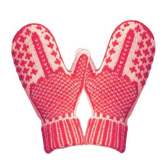 Rękawiczki Naughty List Zimowe Ciepłe Przytulne Dzianinowe Rękawiczki z Ukrytym Nastawieniem Zabawne