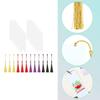12 Pcs Blank Bookmarks Set Rectangular Acrylic Bookmarks with Colourful Tassels Clear Bookmarks for Handmde Projects