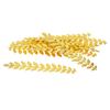 20 peças em formato de ramo de folha longa joias fazendo descobertas 120 mm prata/dourado