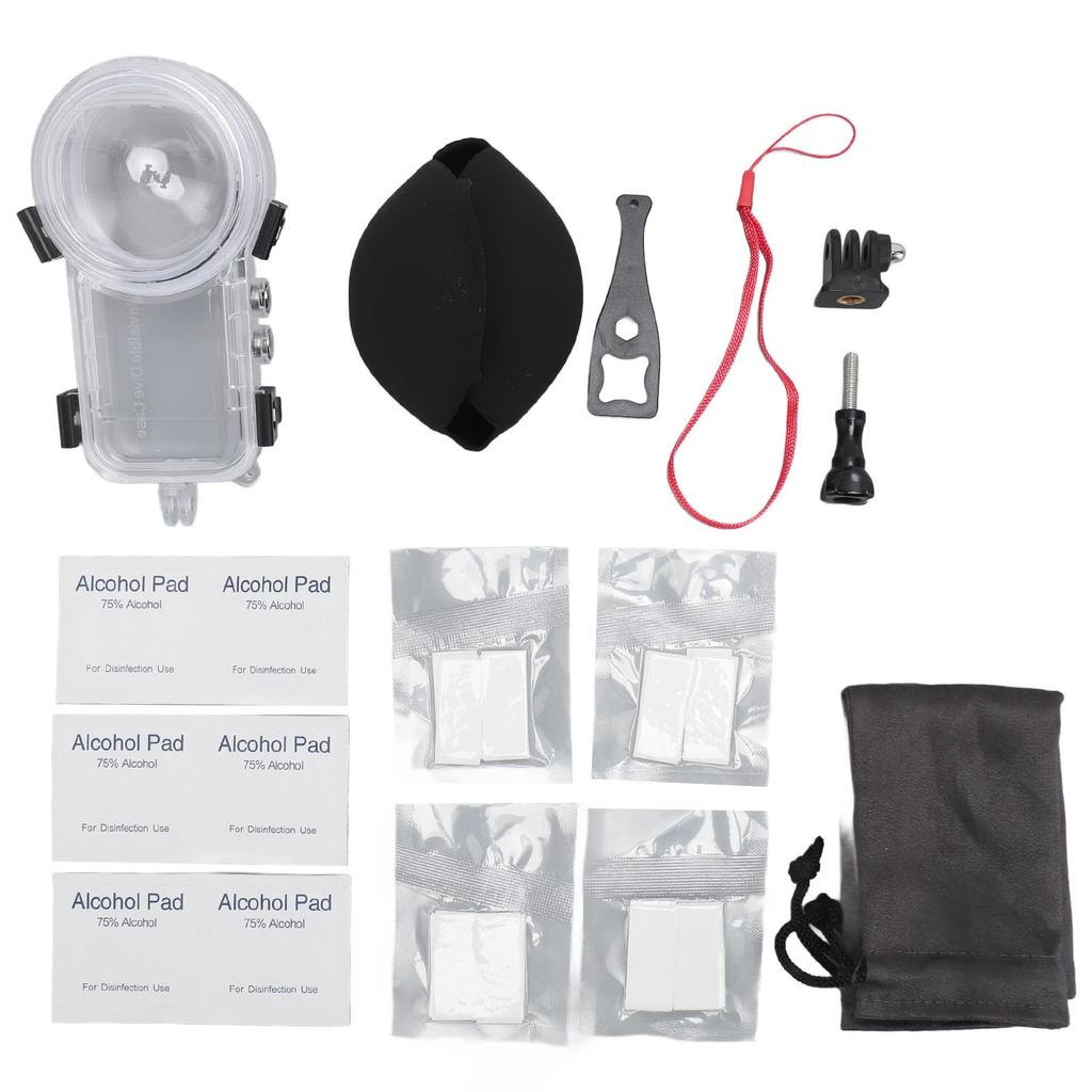 Waterproof Case for Action Camera Dive Case with 164ft Water Protective Waterproof Housing Case for X3 X3, Bracket, Resistant, Scratch-Proof