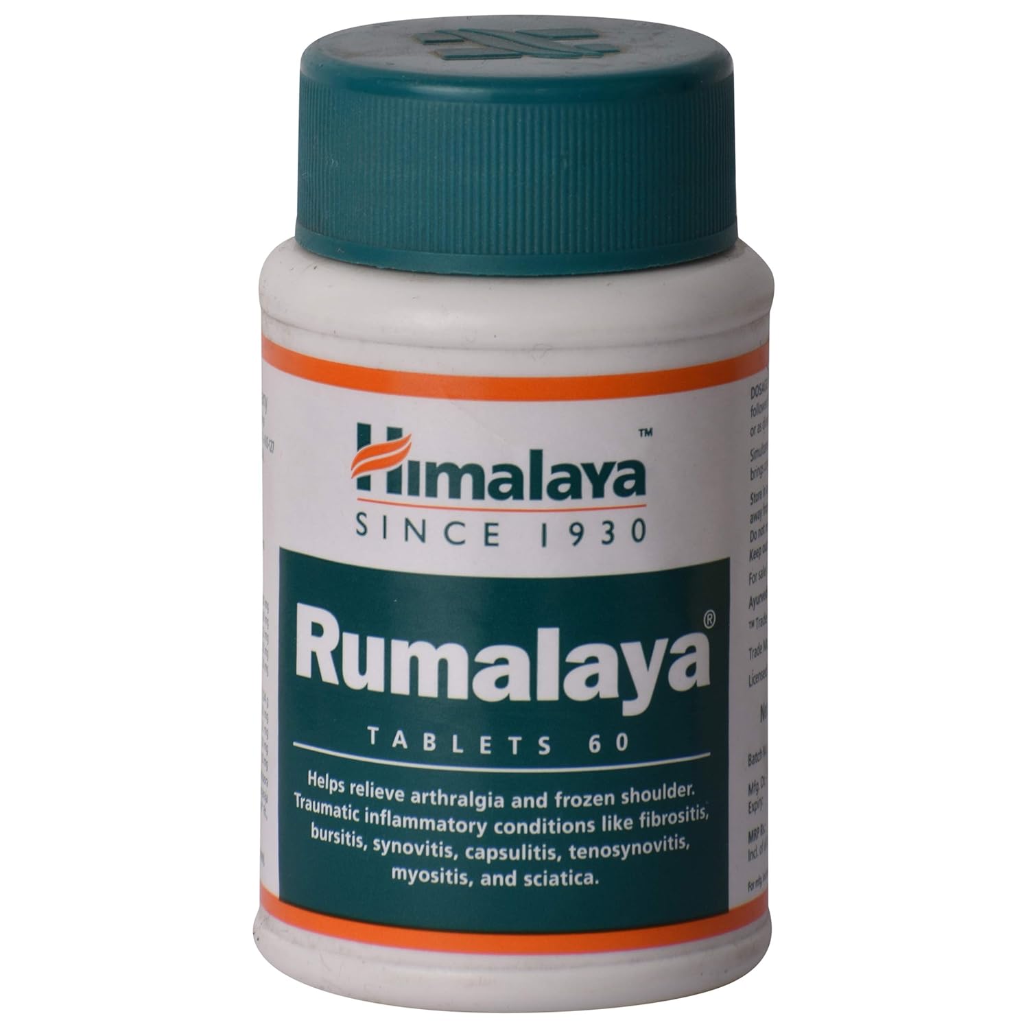 

Himalaya Rumalaya Pain Relief Herbal Tablets 60 Count for Joint & Muscle Comfort