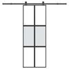 VidaXL Sliding Door Hardware Kit Tempered Glass Aluminum, Sliding Door On Rail, Sliding Door 3332974
