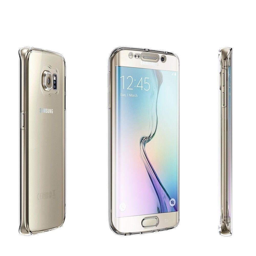 Tpu 360° Shockproof Protective Transparent Soft Case Cover For Iphone Samsung