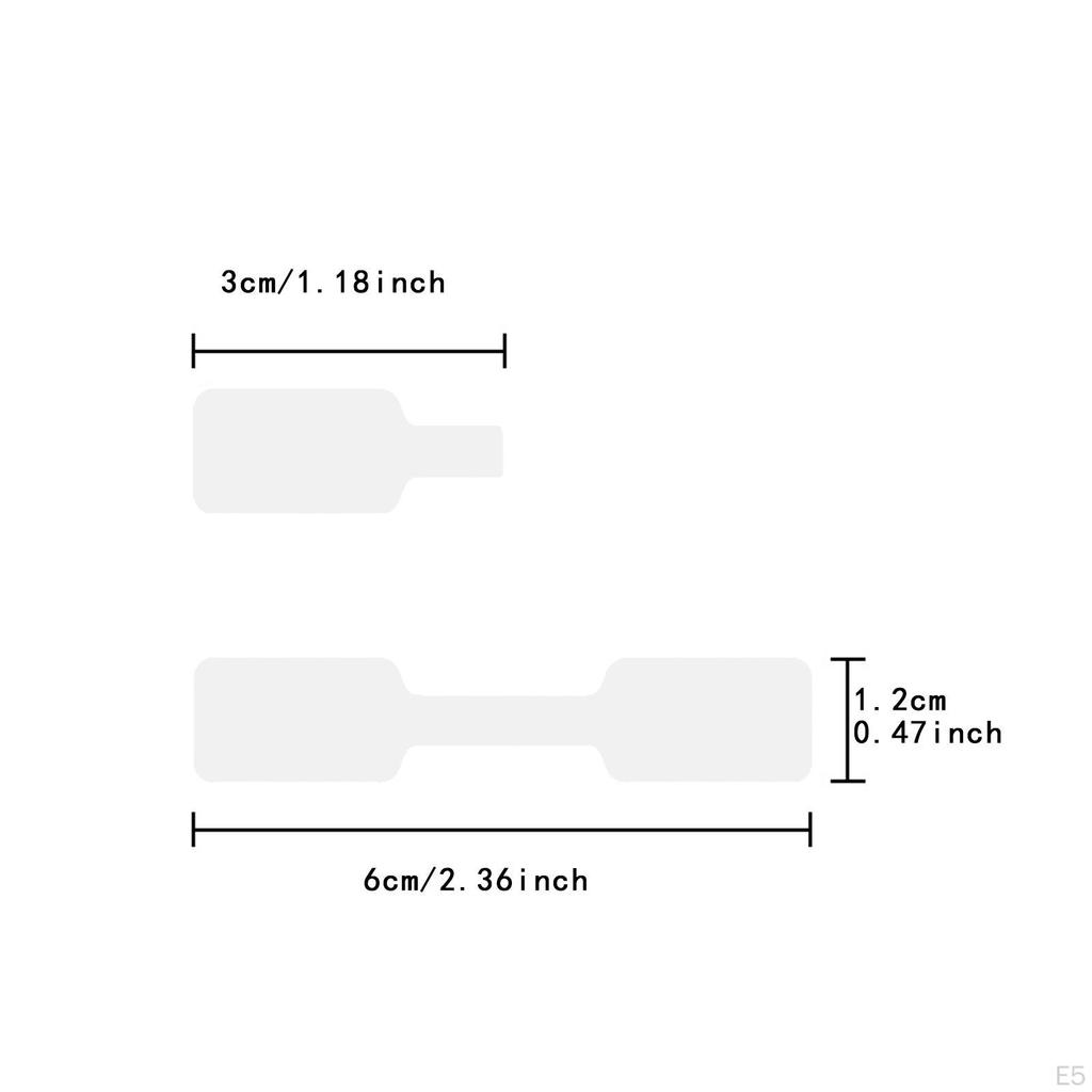 1 Roll 500 Pieces Jewelry Price Tags Stickers Self Sticky Accessories Blank Label for Necklace