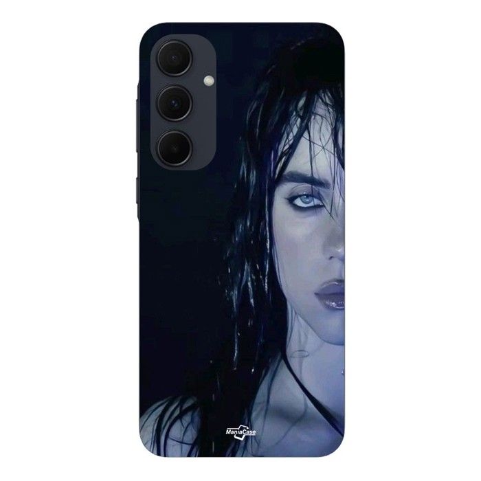 Husă Pentru Samsung galaxy A35 Față Billie Eilish fundal negru Maniacase