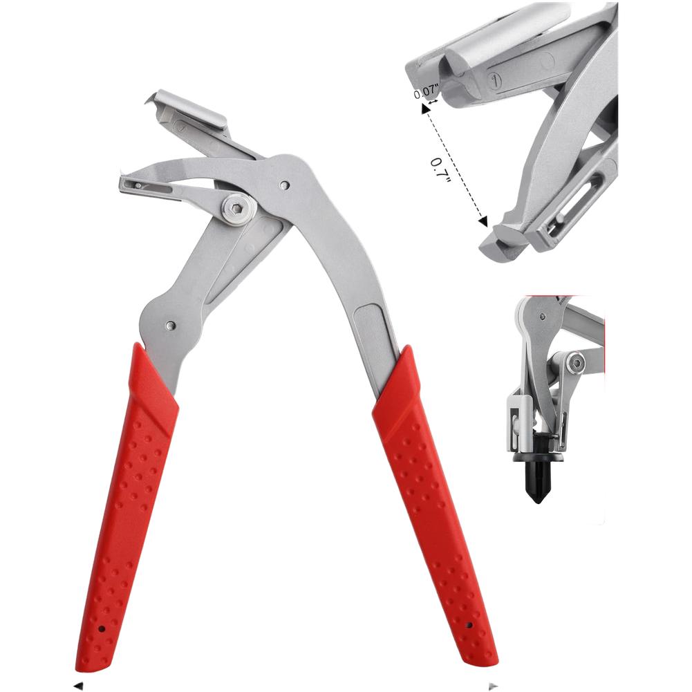 Quick-clamping Car Clip Remover Trim Clip Pliers Red Handle