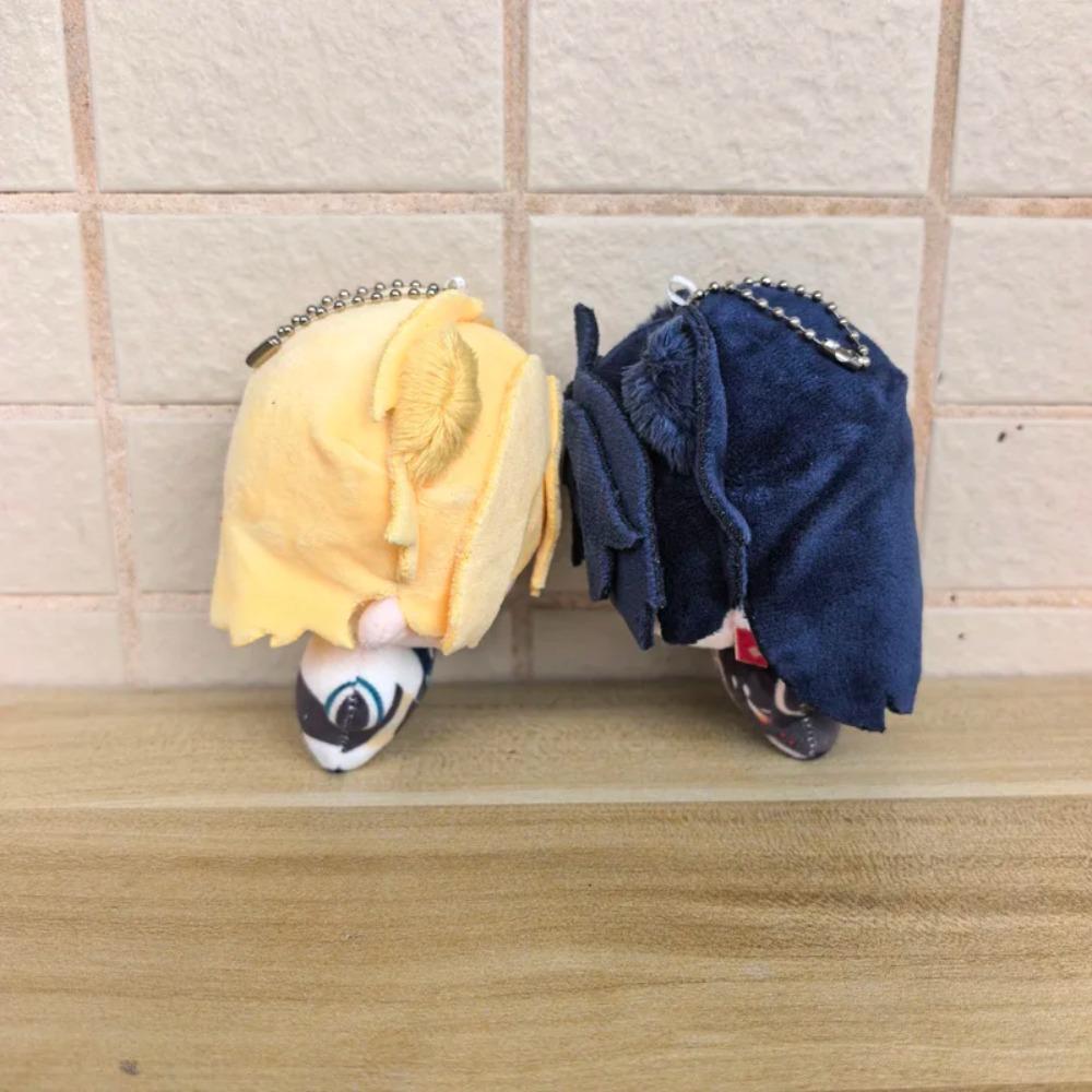 10cm Big Head Cute Honkai Star Rail Smile Aventurine and Blade Cartoon Plush Toys Anime Game Character Plushie Doll Bag Keychain