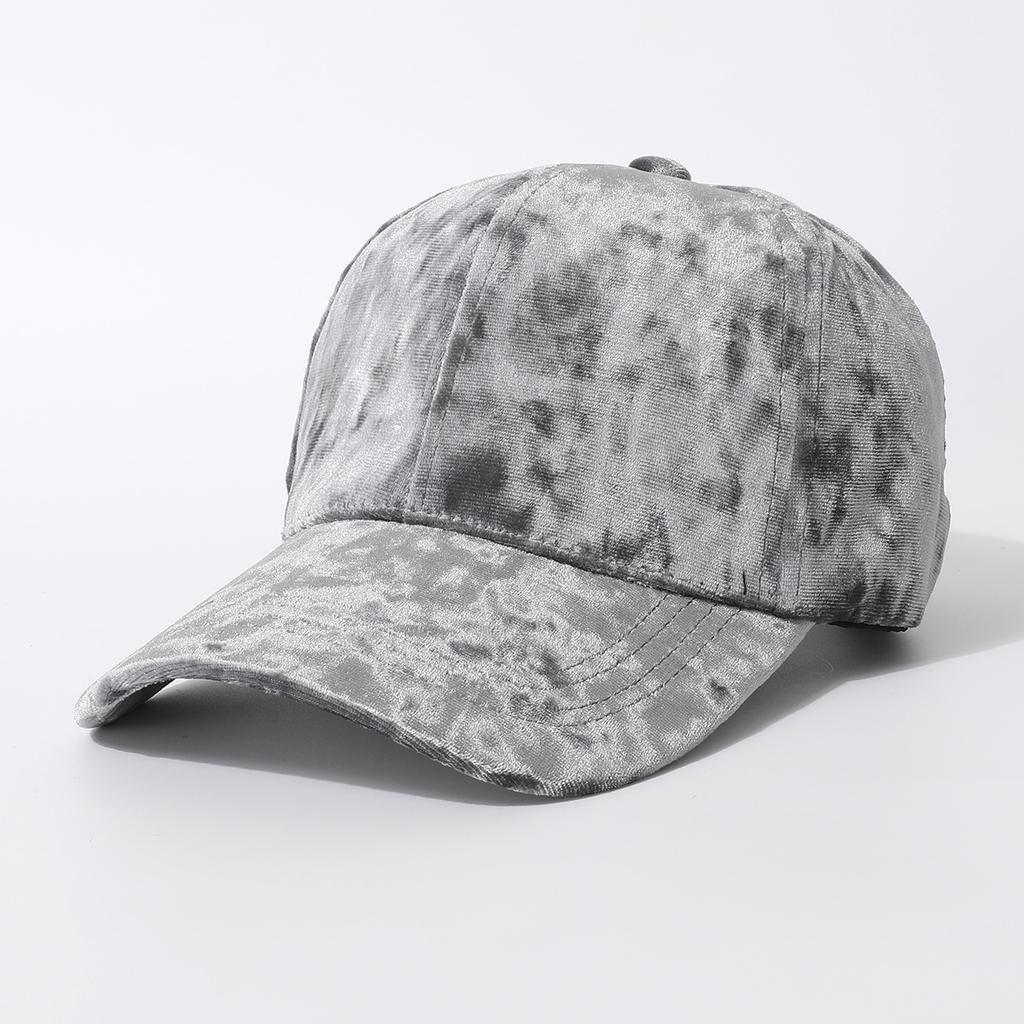 Trend Spring Golden Velvet Versatile Versatile Baseball Cap Cap Textured Thickened Casual Hat