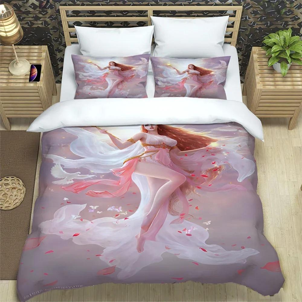 Final Fantasy Print Three Piece Bedding Set Fashion Article Children or Adults for Beds Quilt Cover Pillowcases Bedding Set Gift