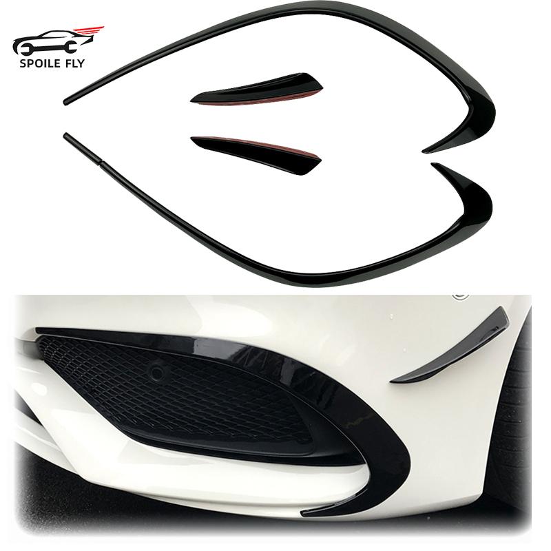 2016 To For Mercedes-Benz W117 CLA Class CLA200 CLA250 CLA260 AMG Front Bumper Canard Splitter Spoiler Air Knife Cover Trim