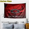 Custom Name Raptors basketball Logo Tapestry Room Decoration Wall Hanging for Living Room Bedroom, dormitory, Birthday and Christmas gifts