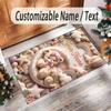 Tappeto in Velluto di Cristallo a Tema Orsacchiotto Tappetino Morbido Personalizzato con Nome Testo Decorazione per la Casa