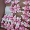 12pcs Mini Baby Bottles Candy Box with Sticker Label Baby Shower Favor Boxes Boys Girls Gender Reveal Party Chocolate Candy Box