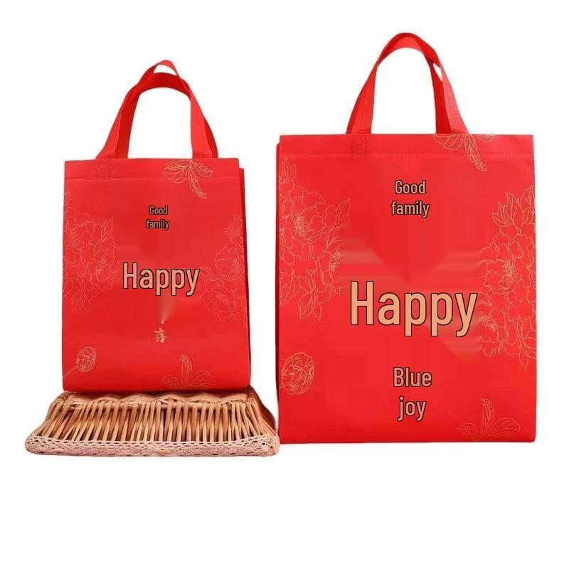 Large Red Double Happiness Wedding Favor Gift Bag Box