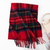 Christmas Plaid Wool Scarf