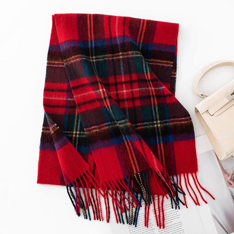 

Christmas Plaid Wool Scarf 30*180cm