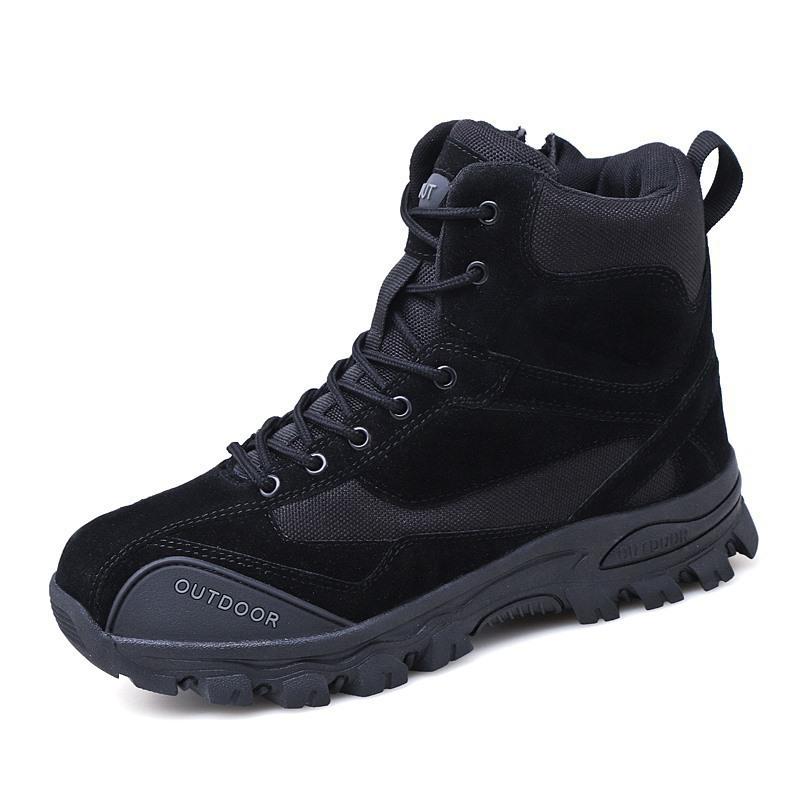 

New platform men s outdoor casual shoes high-top outdoor training shoes mountaineering shoes fashion sports shoes 39 чёрный