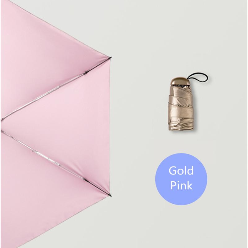New Mini Pocket Umbrella Rain Women Anti UV Titanium Silver Coating Small Sun Umbrella Girls Travel Cute Umbrella 6 Ribs Parasol