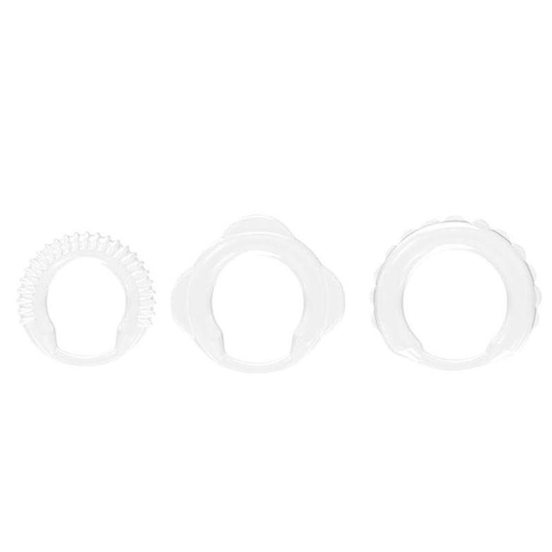 3Pcs Cock Ring Silicone Penis Lock Rings Male Reusable Delay Ejaculation Ring Scrotum Bondage Goods Couple Cock Erection Erotic