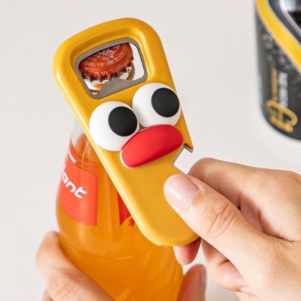 2Pcs/Set Portable Wine Bottle Opener Cartoon Canning Lids Opening Tool Bottle Opener  Restaurants