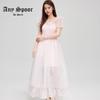 ANY SPOOR Summer 2025 Women's Mesh Short Sleeve Long Dress