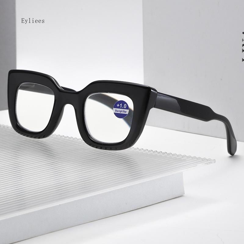 Fashionable Large Frame Presbyopia Glasses for Women Versatile High-definition Reading Glasses Anti Blue Light Far Sight Glasses
