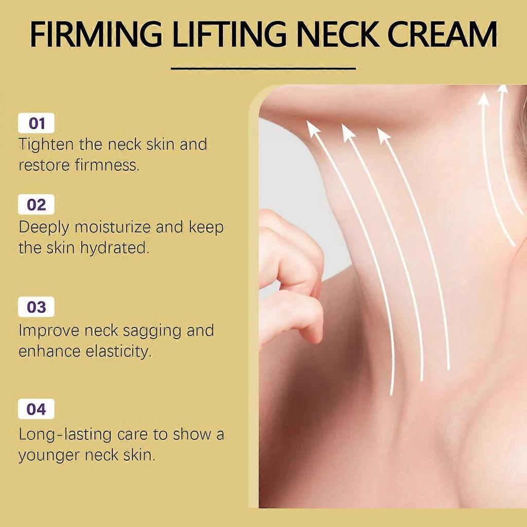 AH-8 Crema Rassodante per il Collo per la Cura della Pelle Crepe, Crema Rassodante per il Collo, Massaggio a Doppio Rullo, Crema per il Collo Anti-Età con Esapeptide, Lifting e Rassodante
